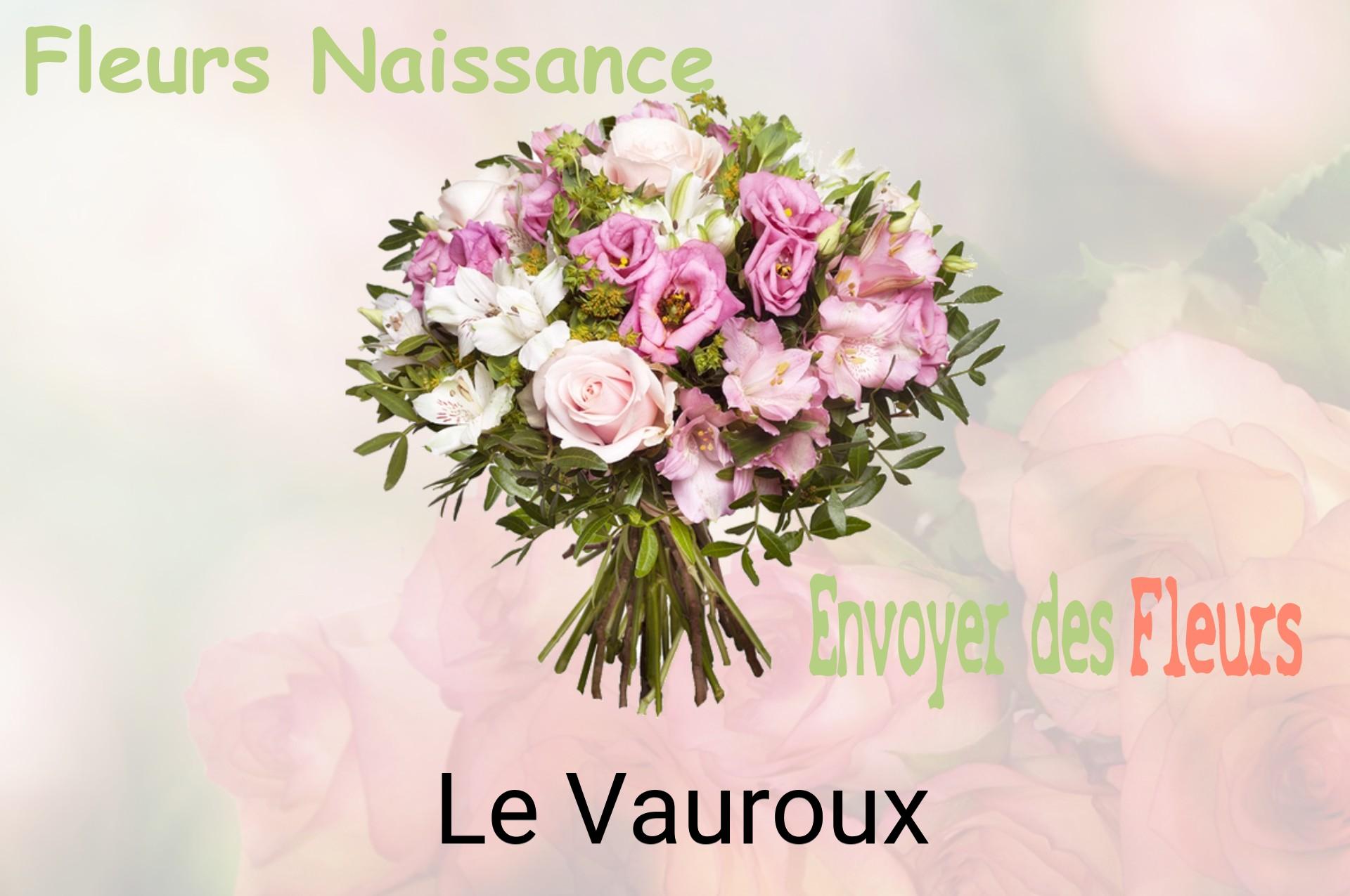Bouquet de fleurs de naissance livré à Le Vauroux